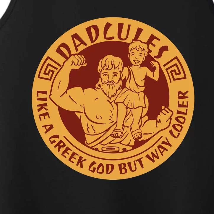 Dadcules Like A Greek God But Way Cooler Father's Day Performance Tank