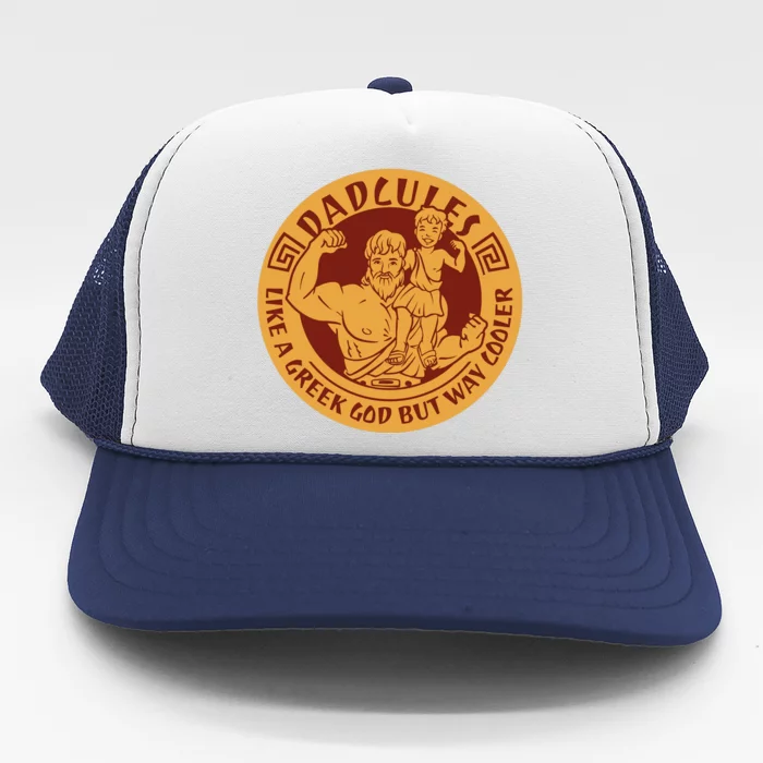 Dadcules Like A Greek God But Way Cooler Father's Day Trucker Hat