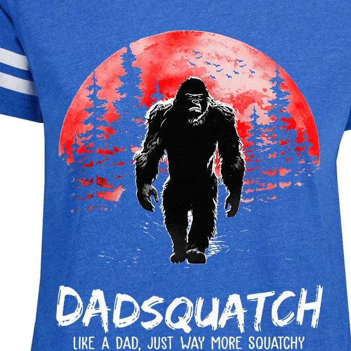 Dadsquatch Like A Dad Just Way More Squatchy Enza Ladies Jersey Football T-Shirt