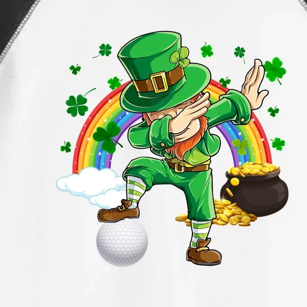 Dabbing Leprechaun And Golf Ball Saint Patrick's Day Gift Toddler Fine Jersey T-Shirt