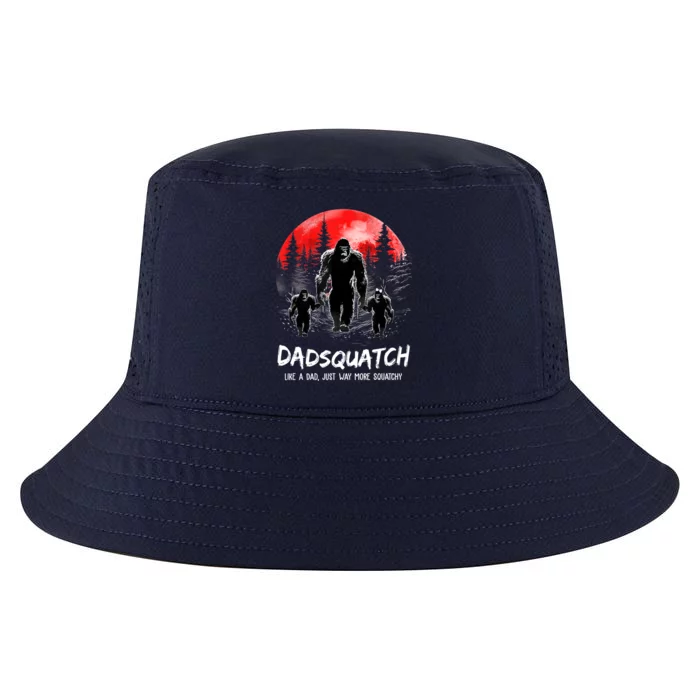 Dadsquatch Like A Dad Way More Squatchy Funny Bigfoot Dad Cool Comfort Performance Bucket Hat