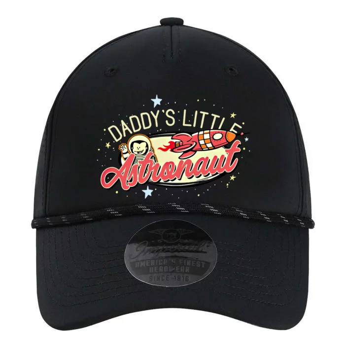 Daddy's Little Astronaut Cute Graphic Space Theme Great Gift Performance The Dyno Cap