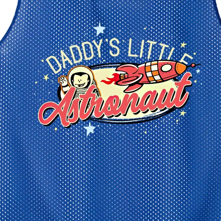 Daddy's Little Astronaut Cute Graphic Space Theme Great Gift Mesh Reversible Basketball Jersey Tank