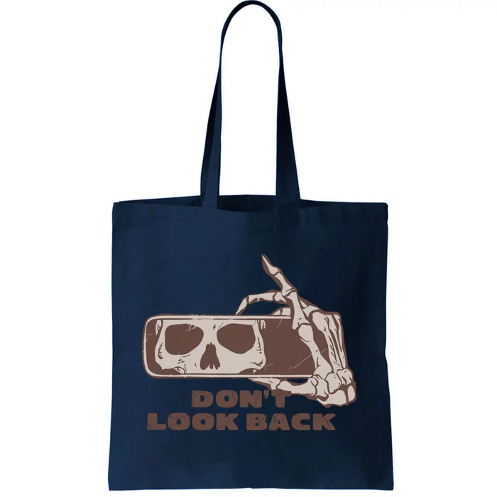 DonT Look Back Skeleton Car Mirror Transparent Tote Bag