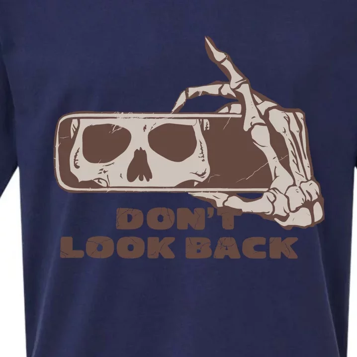 DonT Look Back Skeleton Car Mirror Transparent Sueded Cloud Jersey T-Shirt