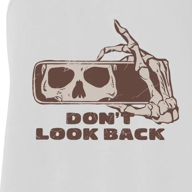 DonT Look Back Skeleton Car Mirror Transparent Women's Racerback Tank