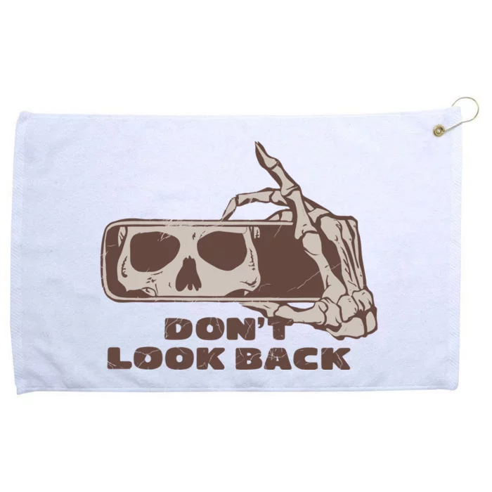 DonT Look Back Skeleton Car Mirror Transparent Grommeted Golf Towel