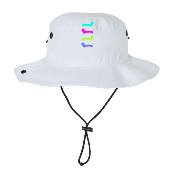 Doxie Lover Brightly Colored Dachshunds Meaningful Gift Legacy Cool Fit Booney Bucket Hat