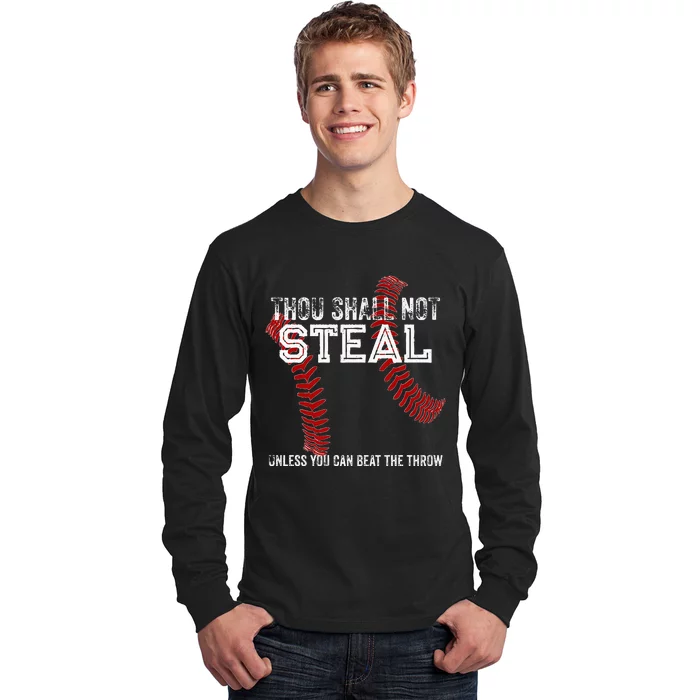 Dallas Lions Baseball Thou Shall Not Steal Long Sleeve Shirt