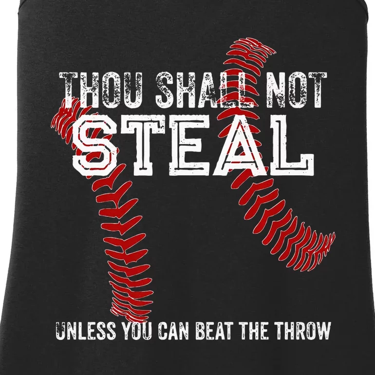 Dallas Lions Baseball Thou Shall Not Steal Ladies Essential Tank