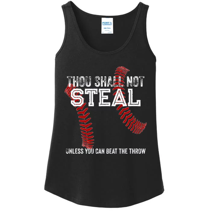 Dallas Lions Baseball Thou Shall Not Steal Ladies Essential Tank