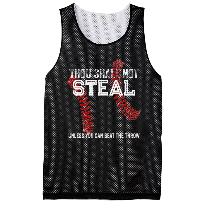 Dallas Lions Baseball Thou Shall Not Steal Mesh Reversible Basketball Jersey Tank