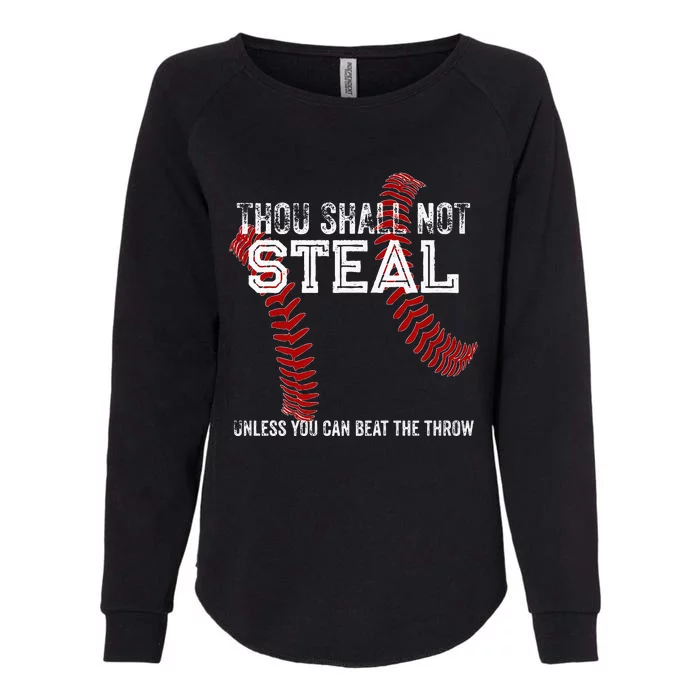 Dallas Lions Baseball Thou Shall Not Steal Womens California Wash Sweatshirt