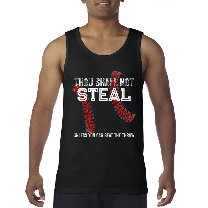 Dallas Lions Baseball Thou Shall Not Steal Tank Top