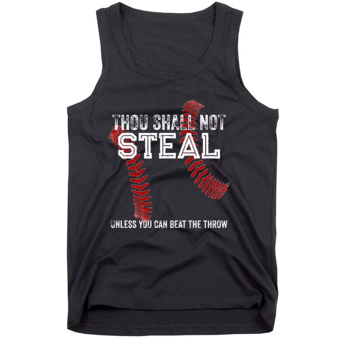 Dallas Lions Baseball Thou Shall Not Steal Tank Top