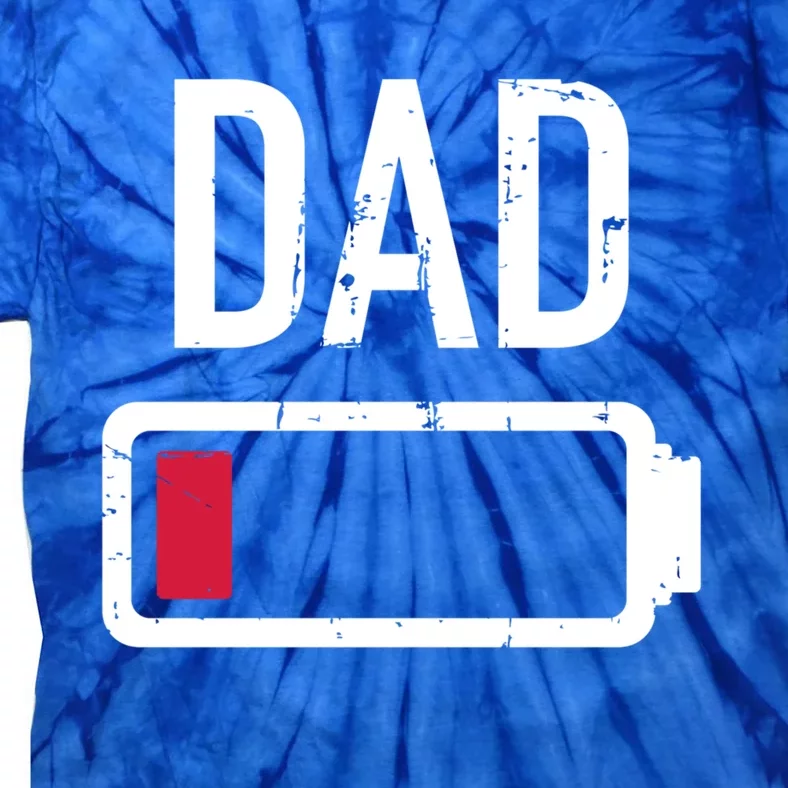 Dad Low Battery Gift For Father's Day Cute Gift Tie-Dye T-Shirt