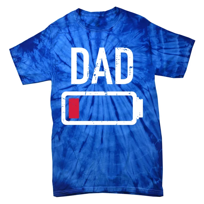 Dad Low Battery Gift For Father's Day Cute Gift Tie-Dye T-Shirt