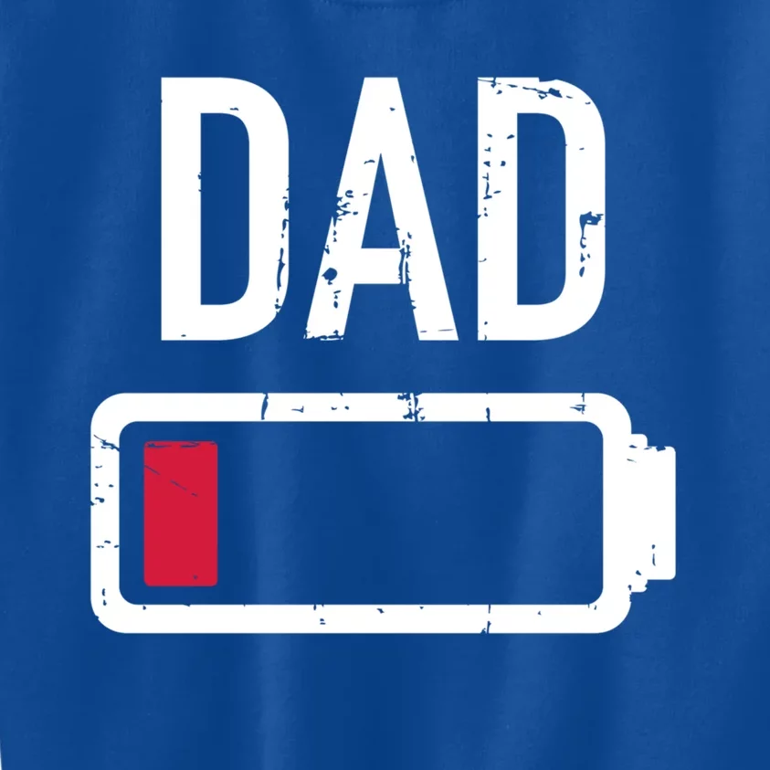 Dad Low Battery Gift For Father's Day Cute Gift Kids Sweatshirt