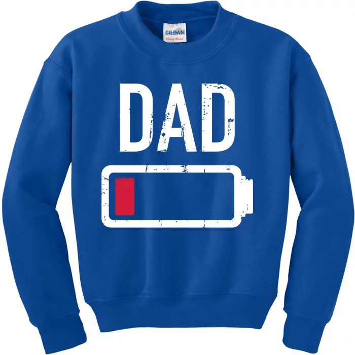 Dad Low Battery Gift For Father's Day Cute Gift Kids Sweatshirt