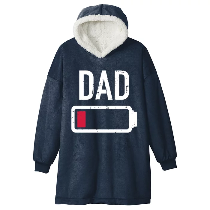 Dad Low Battery Gift For Father's Day Cute Gift Hooded Wearable Blanket