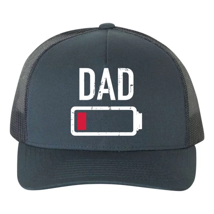 Dad Low Battery Gift For Father's Day Gift Yupoong Adult 5-Panel Trucker Hat