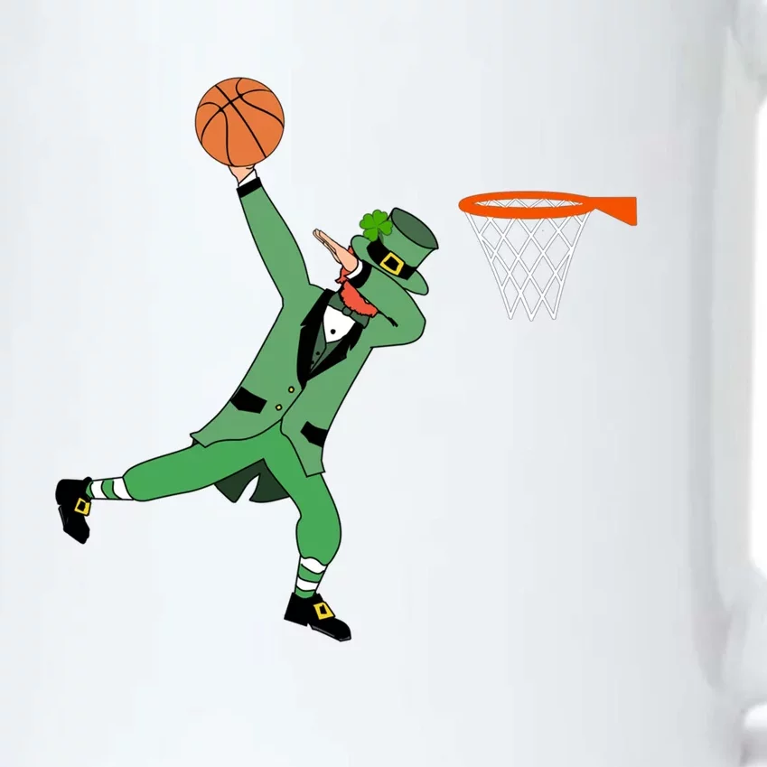 Dab Leprechaun Basketball Gift St Patricks Day Tee Gift Black Color Changing Mug