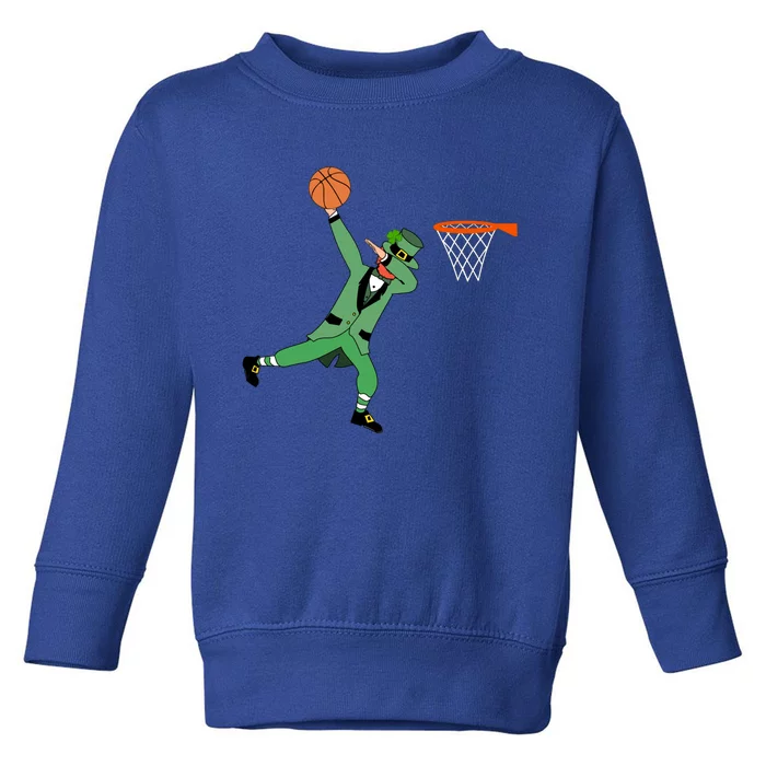 Dab Leprechaun Basketball Gift St Patricks Day Tee Gift Toddler Sweatshirt