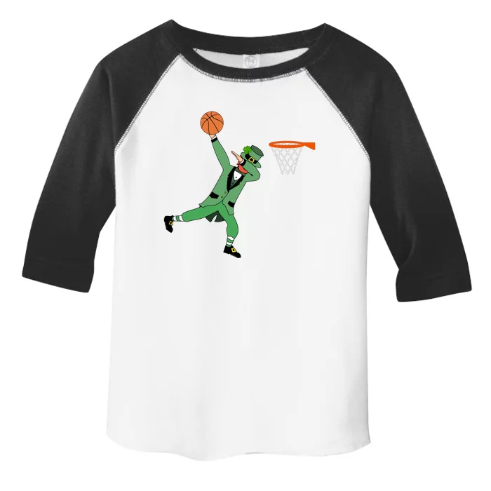 Dab Leprechaun Basketball Gift St Patricks Day Tee Gift Toddler Fine Jersey T-Shirt