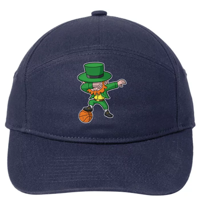 Dabbing Leprechaun Basketball Mcdab St Patricks Day Gift 7-Panel Snapback Hat