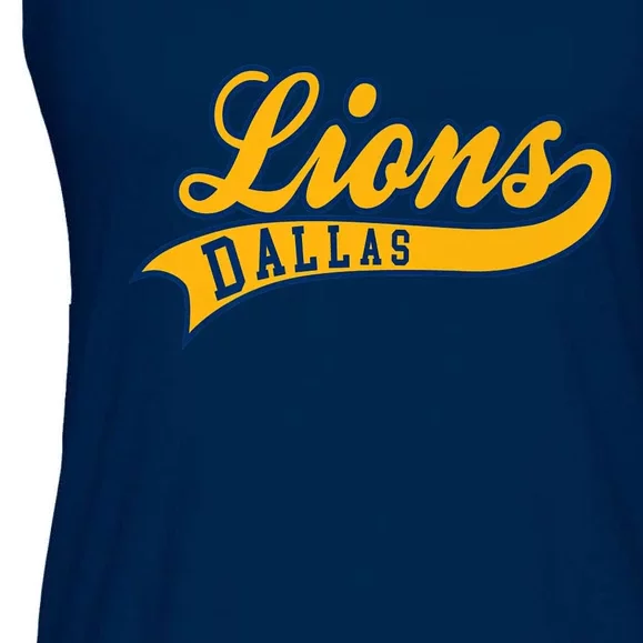 Dallas Lions Baseball Ladies Essential Flowy Tank