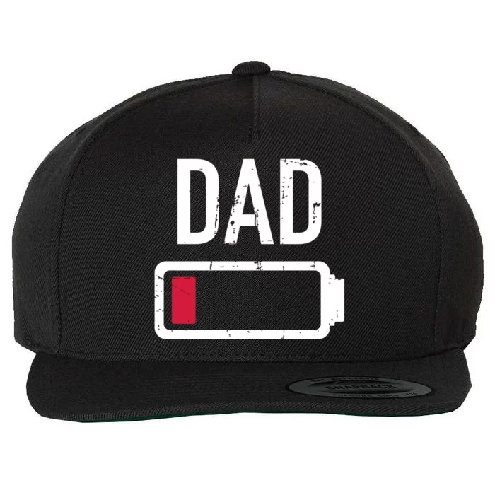 Dad Low Battery Gift For Father's Day Cool Gift Wool Snapback Cap