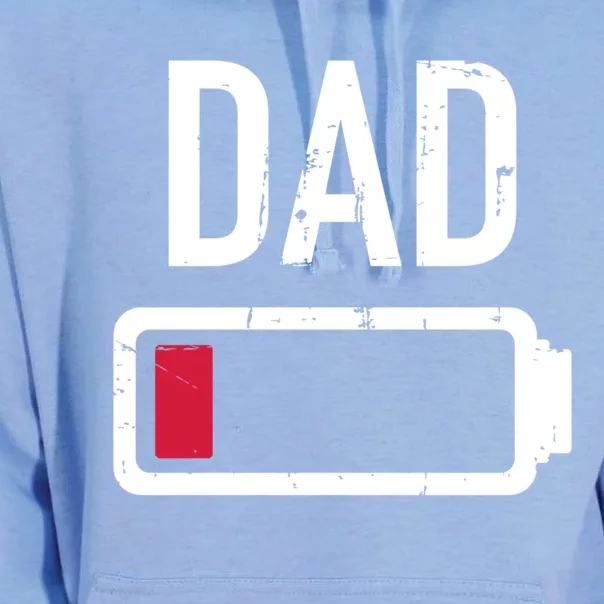 Dad Low Battery Gift For Father's Day Cool Gift Unisex Surf Hoodie