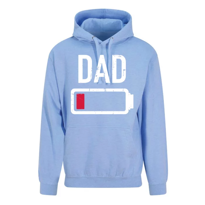 Dad Low Battery Gift For Father's Day Cool Gift Unisex Surf Hoodie