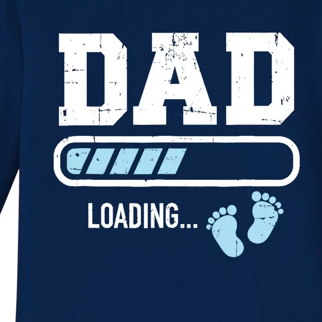 Dad Loading Bar New Daddy Baby Long Sleeve Bodysuit