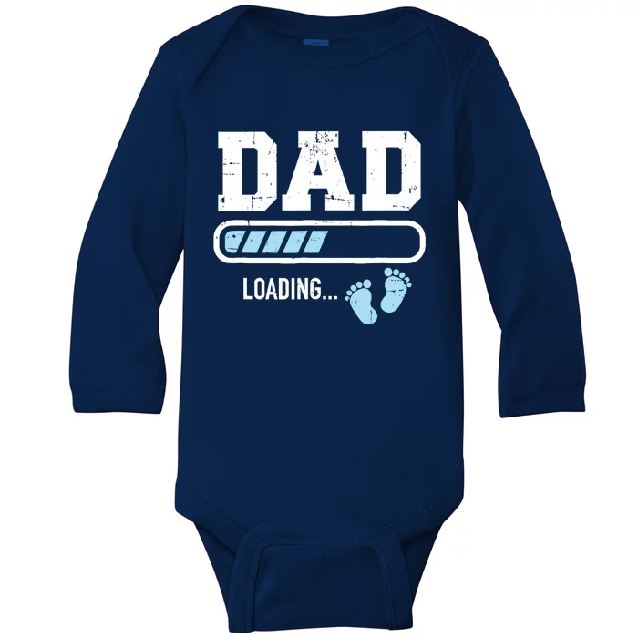 Dad Loading Bar New Daddy Baby Long Sleeve Bodysuit