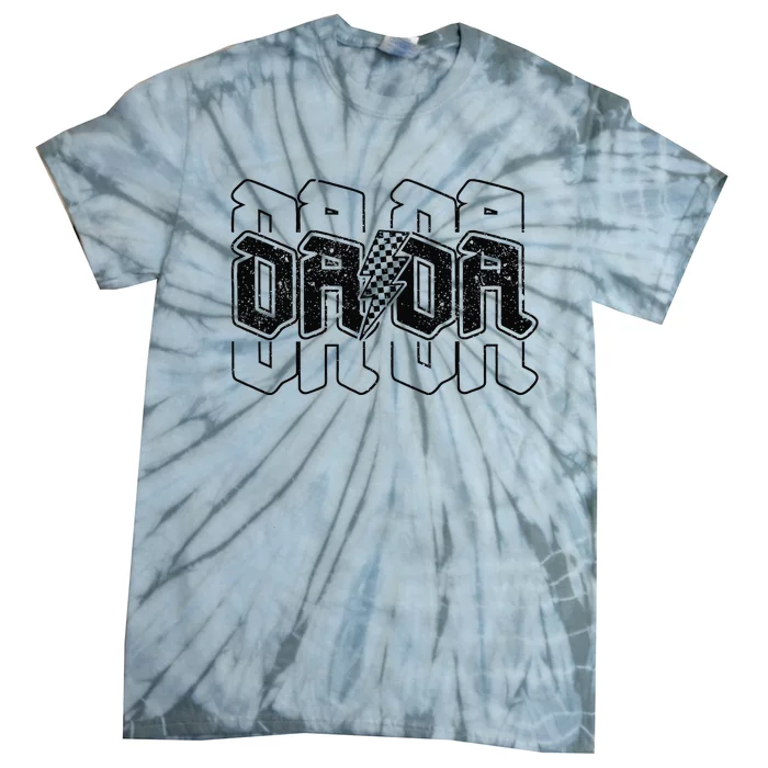 Dada Lightning Bolt Dad Birthday Idea For Grandparents Day Tie-Dye T-Shirt