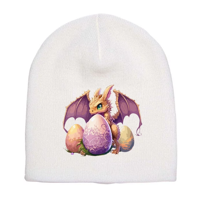 Dragon  Lover Collecting Easter Eggs  Cute Dragons Short Acrylic Beanie