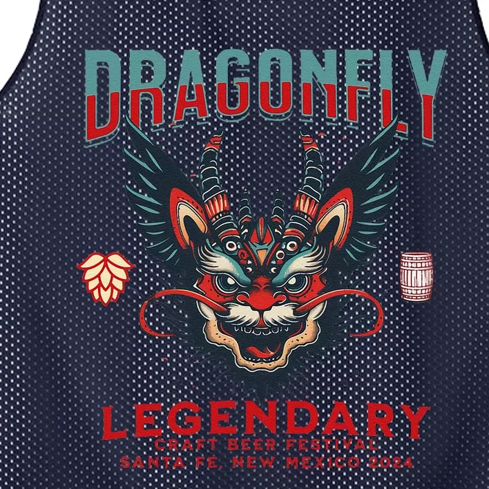 Dragonfly Legendary Craft Beer Festival Santa Fe New Mexico Mesh Reversible Basketball Jersey Tank