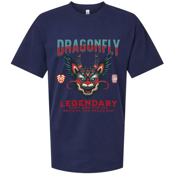 Dragonfly Legendary Craft Beer Festival Santa Fe New Mexico Sueded Cloud Jersey T-Shirt