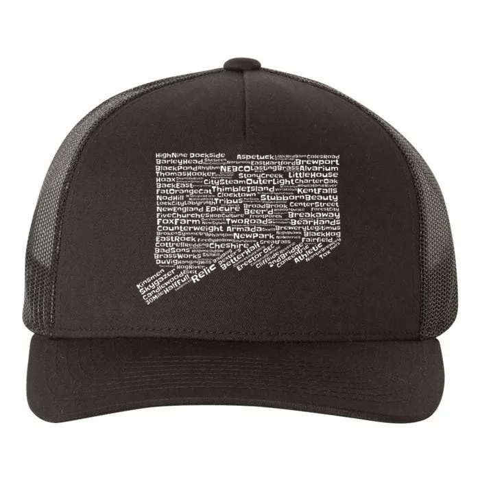 Drink Local Connecticut Breweries Yupoong Adult 5-Panel Trucker Hat