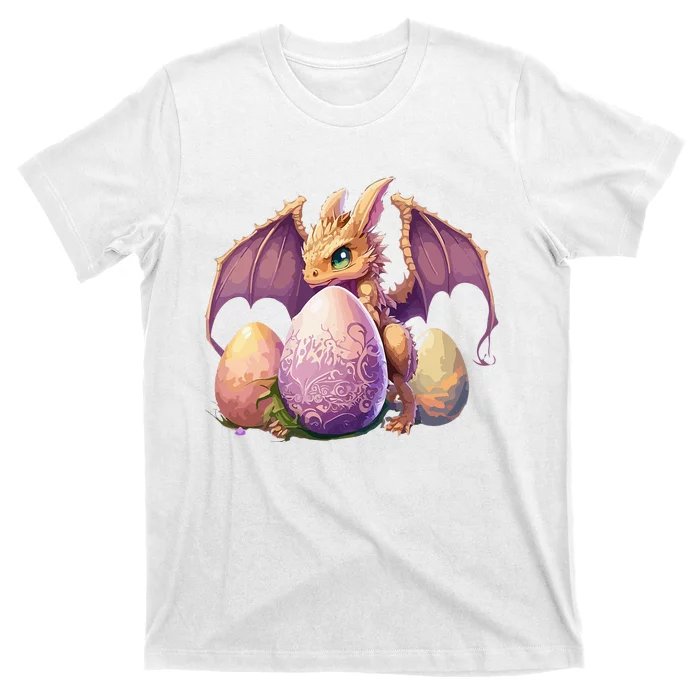 Dragon Lover Collecting Easter Eggs Cute rabbit T-Shirt