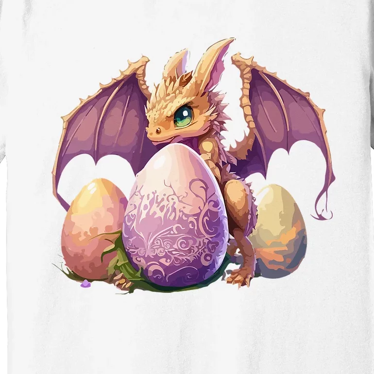 Dragon Lover Collecting Easter Eggs Cute rabbit Premium T-Shirt