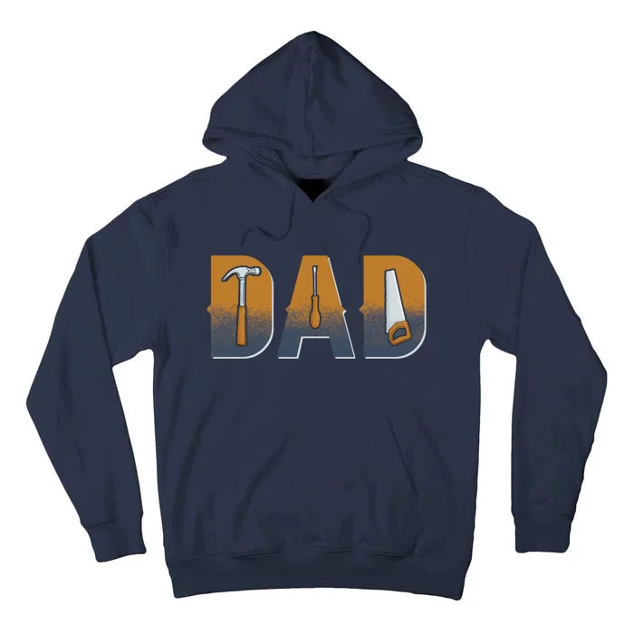 Dad Life Construction Fathers Day Builder Tall Hoodie