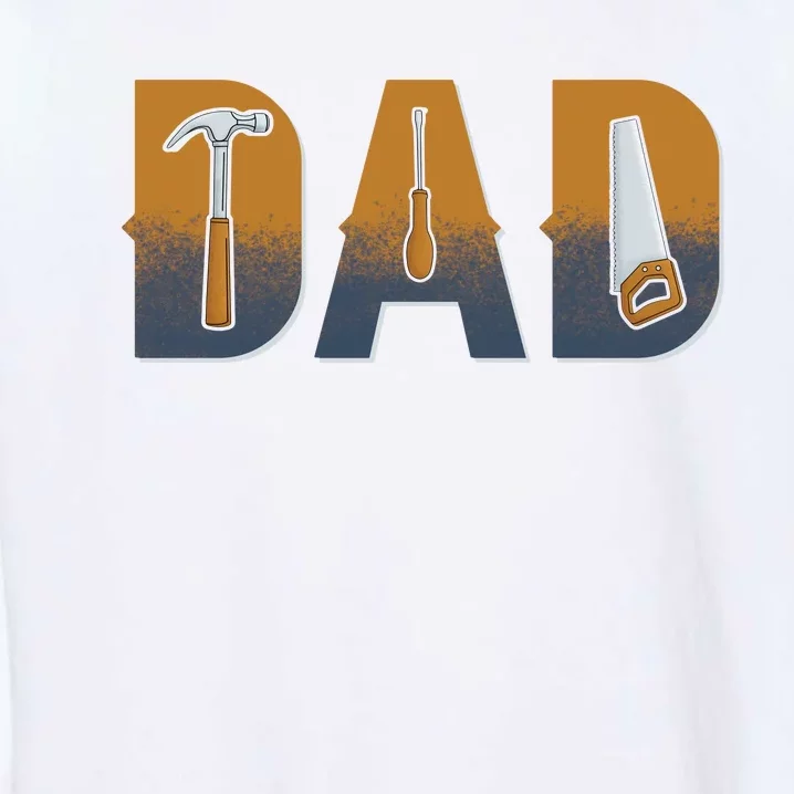 Dad Life Construction Fathers Day Builder Garment-Dyed Sweatshirt