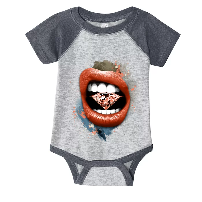 Diamond Lips Crimson Bliss 5s Matching Infant Baby Jersey Bodysuit