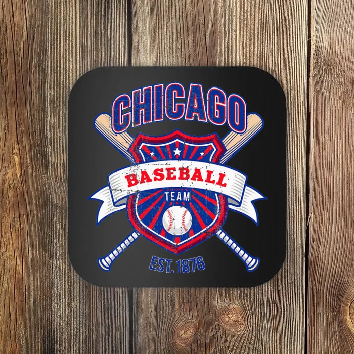 Distressed Look Cub Party Tailgate Sport Gameday Fan Gift Coaster