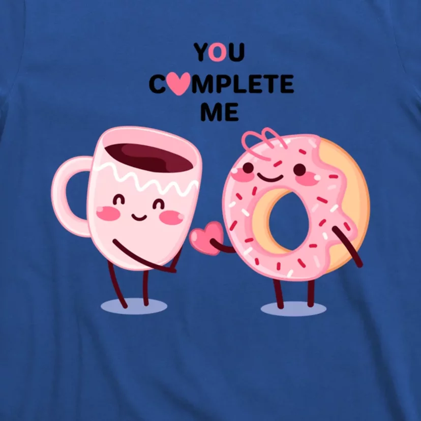 Donuts Love Coffee Valentine's Day You Complete Me Y Gift T-Shirt