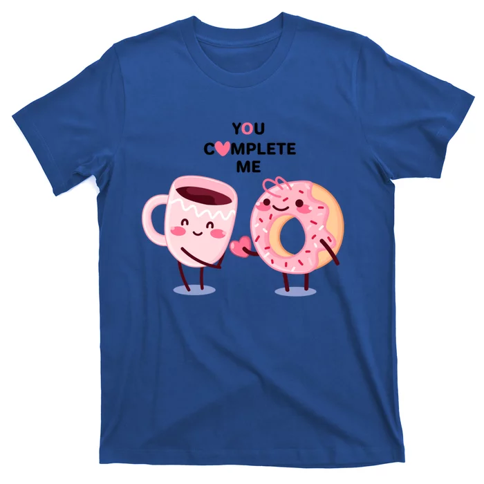 Donuts Love Coffee Valentine's Day You Complete Me Y Gift T-Shirt