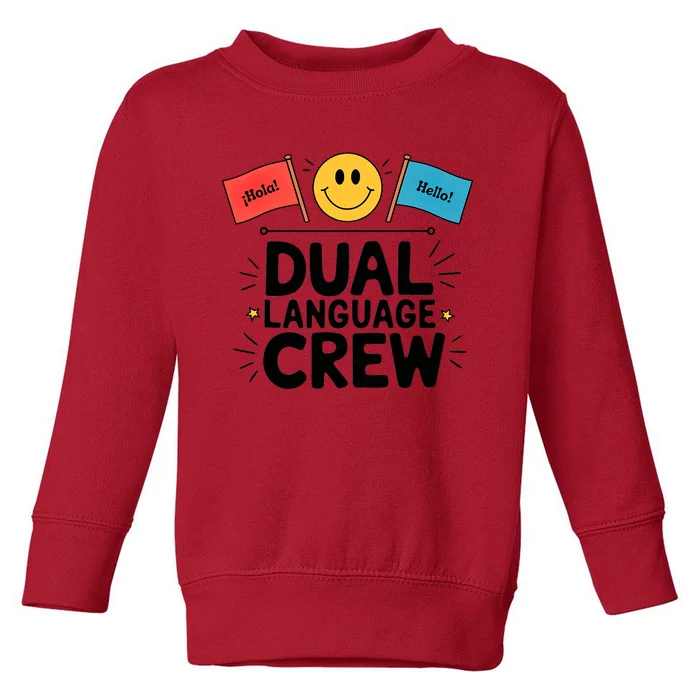 Dual Language Crew Toddler Sweatshirt