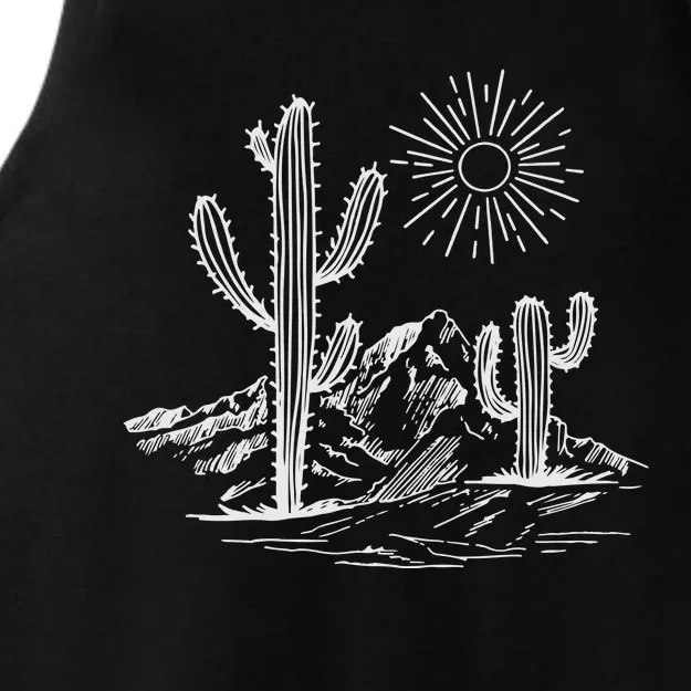 Desert Life Cactus Ladies Tri-Blend Wicking Tank